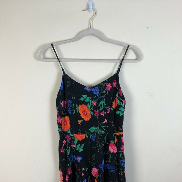Old Navy M Mini Dress Smocked Back Pleated Floral Womens Sleeveless Pullover - Picture 3 of 8